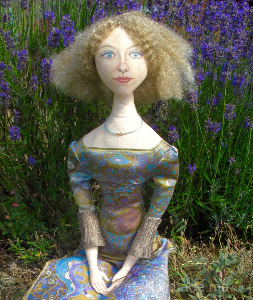 Art Muses, art-dolls inspired by artist's paintings, by Marina Elphick, handmade from finest hand dyed silks and cottons.
