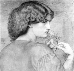 Drawing of Jane Morris by Dante Gabriel Rossetti 1870. Reference for Marina's Muses.