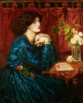 Painting of Jane Morris by Dante Gabriel Rossetti 1868. Reference for Marina's Muses. Morris, Marina's Muses at marinamade.me
