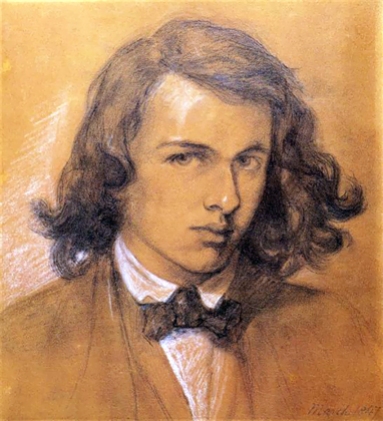Self Portrait, Dante Gabriel Rossetti 1847.