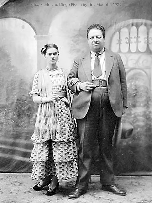 Frida and Diego in 1929, the year they married.