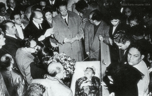 News photograph of Frida's funeral.