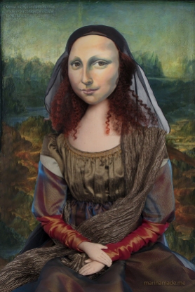 La Gioconda, La Joconde, Lisa Gherardini, or as we all know her, Mona Lisa. A muse made by Marina Elphick on a Photoshop collage of Da Vinci's Mona Lisa oil painting.
