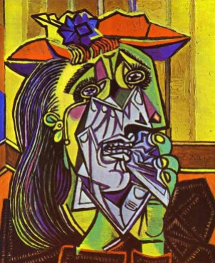Dora Maar as Picasso's "Weeping Woman", 1937.