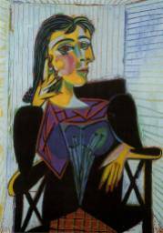 Portrait of Dora Maar, 1937 by Pablo Picasso.