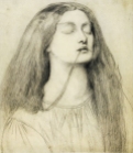 Drawing for Delia, by Rossetti.