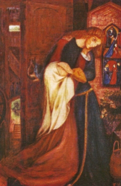 "Lady Clare", painted by Elizabeth Siddal.