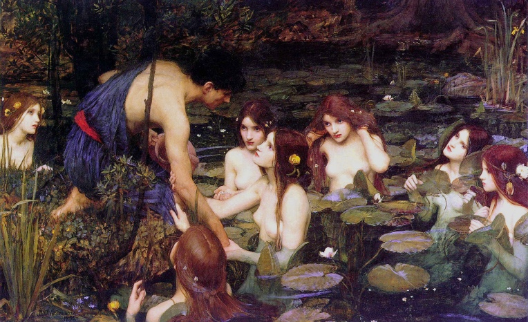 "Hylas and the Nymphs" by J.W.Waterhouse, 1896.