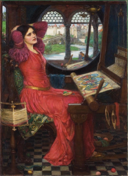 "I am half-sick of shadows, said the lady of shalott", 1915 by John William Waterhouse. Marina's muse is based on the model in this painting, thought to be Beatrice Flaxman.