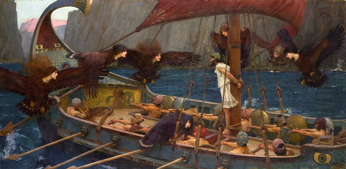 "Ulysses and the Sirens", 1891, by John William Waterhouse.