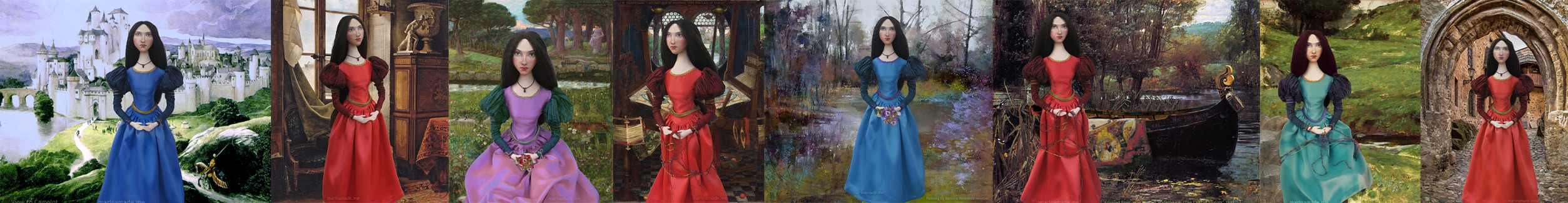 Muses of John William Waterhouse, interpreted by Marina Elphick for Marina's Muses.J.W.Waterhouse models and muses.