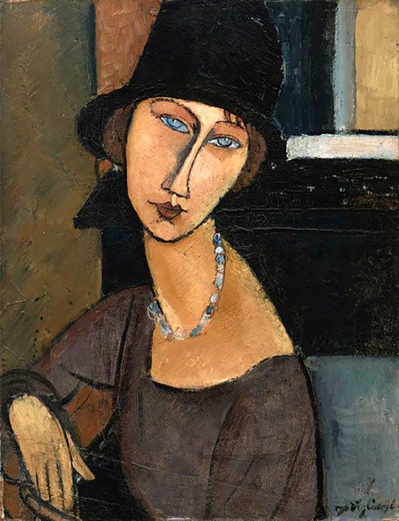 Jeanne Hébuterne 1917, Modigliani. Jeanne Hébuterne was Modigliani's muse and lover, dying tragically young at 21. Jeanne was a talented artist in her own right, yet her life was too short for her creativity to mature. marinamade.me.