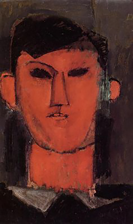 Portrait of Picasso, 1915, Amedeo Modigliani.