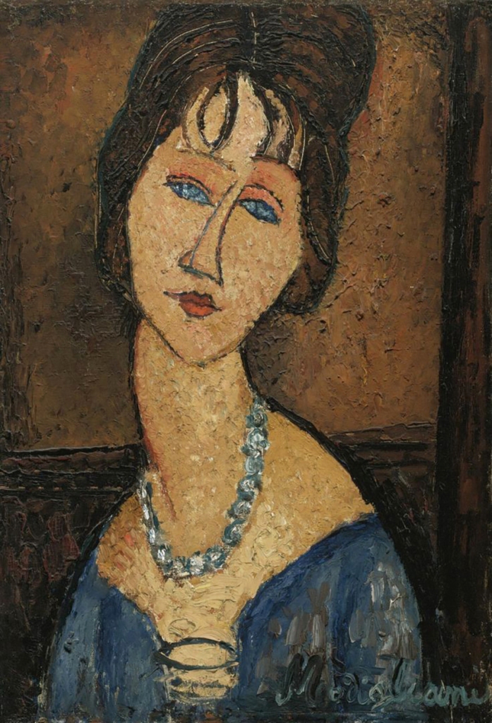 Modigliani's Portrait of Jeanne Hébuterne 1916- 17.