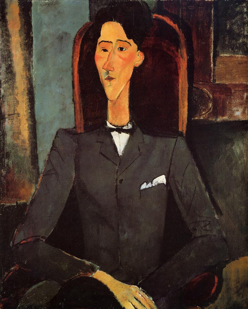 Portrait of Jean Cocteau, 1917 by Modigliani.