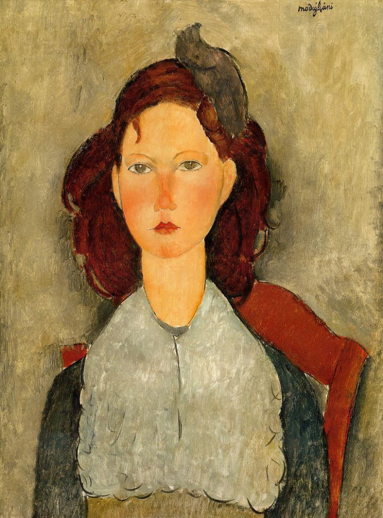 Young Girl seated, Modigliani 1918.