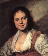Frans Hals, Gypsy Girl. A tronie from the 'Dutch Golden Age'.