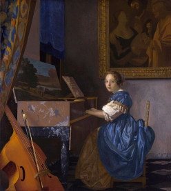 Lady Seated at a Virginal, by Johannes Vermeer, 1673-75.