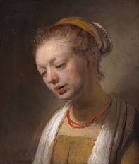 Rembrandt, Tronie of a young woman