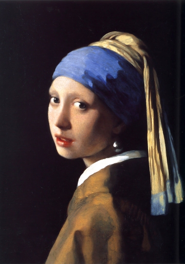The Girl With The Pearl Earring, painted in oil by Johannes Vermeer 1665.