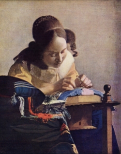 The Lacemaker by Vermeer 1669-70.