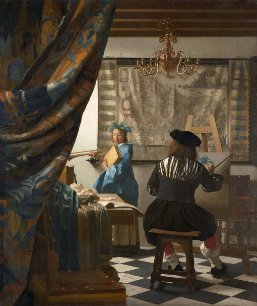 The Art of Painting or The Allegory of Painting by Johannes Vermeer c. 1666–68.