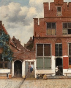 "View Of Houses In Delft" Painting by Johannes Vermeer, 1657-58.