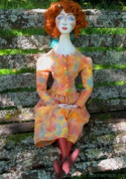 Muse of Wally Neuzil, designed, sculpted, modelled and painted by Marina Elphick.