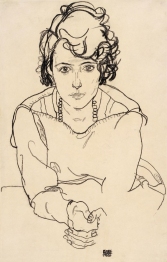 Seated woman, Egon Schiele 1918.
