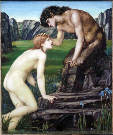 "Pan and Psyche", 1874, by Edward Burne-Jones.