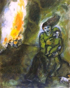'Fire In the Snow', Marc Chagall, 1940.