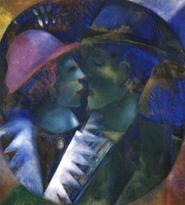 Green Lovers, Marc Chagall, 1914.