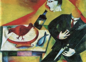 The Drunkard, Marc Chagall, 1911-12.