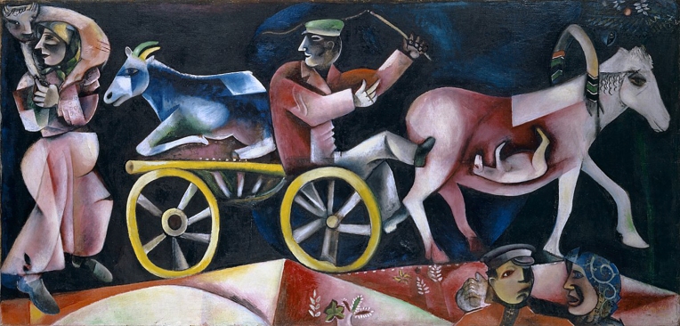 Marchand de Bestiaux (The Cattle Drover, or Dealer) by Marc Chagall, 1912