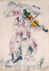 Study for Music (Fourth panel for the State Jewish Chamber Theatre by Marc Chagall.
