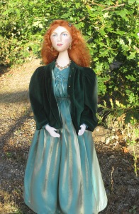 Fanny Cornforth, art muse, soft sculpted figurine.