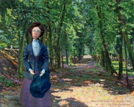 Muse of Gabriele in 'Alley in the Park of St. Claude', 1906, Gabriele Münter.